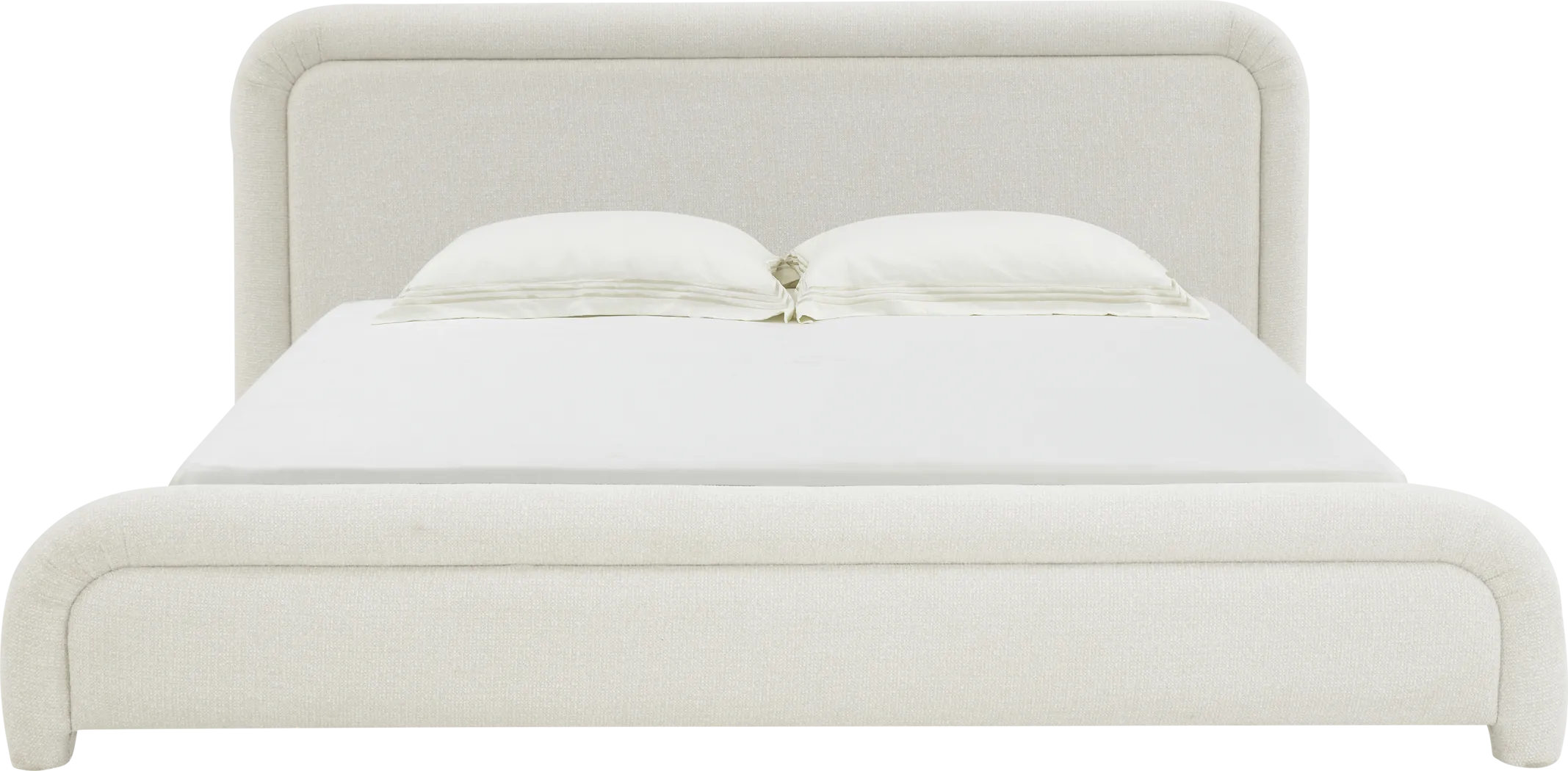 Vorel Ivory King Bed - Thumbnail - Image 1