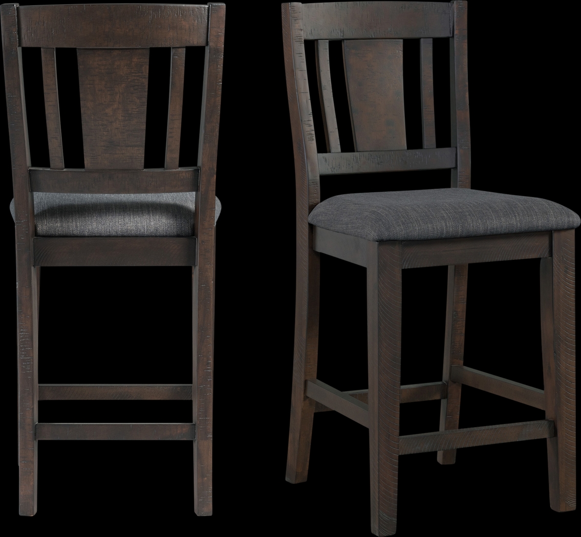 Vortexrover Dark Gray Counter Height Stool, Set of 2 - Thumbnail - Image 13