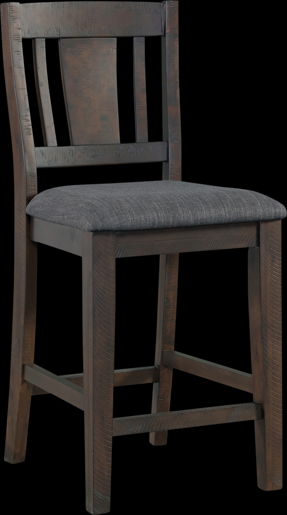 Vortexrover Dark Gray Counter Height Stool, Set of 2 - Thumbnail - Image 1