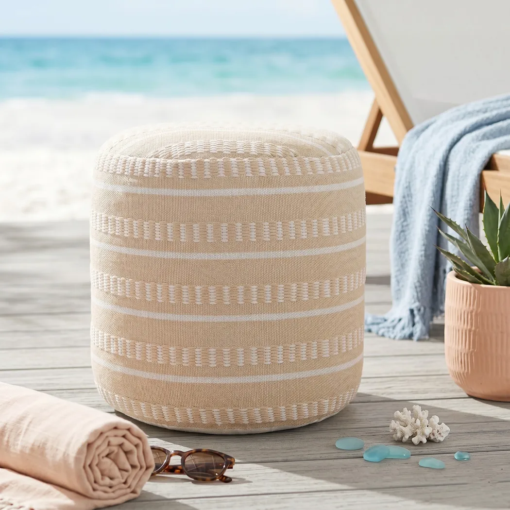 Votval Peach Indoor/Outdoor Pouf - Thumbnail - Image 7