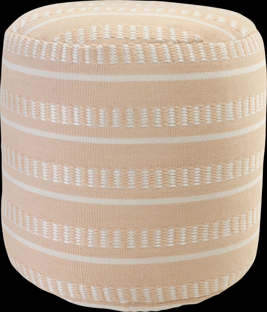 Votval Peach Indoor/Outdoor Pouf - Thumbnail - Image 1