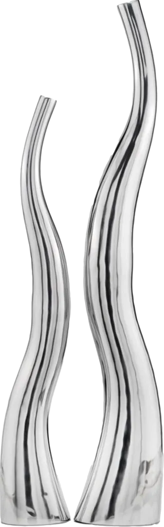 Vouvray II Silver Vase, Set of 2 - Thumbnail - Image 1