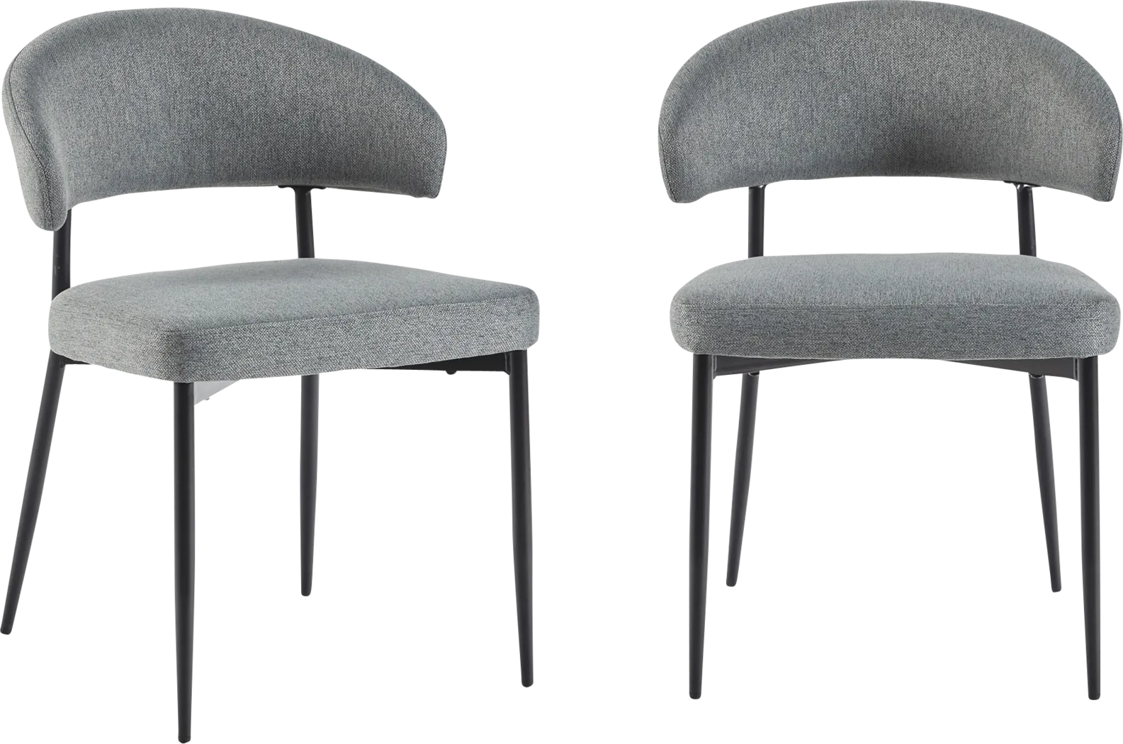 Vreeland Charcoal Side Chair, Set of 2 - Thumbnail - Image 5