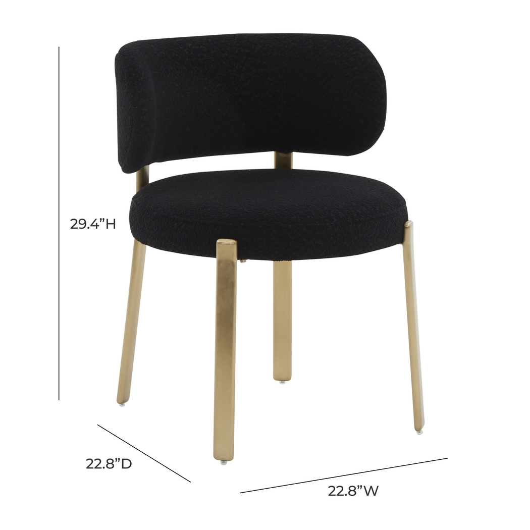 Vuemont Black Dining Chair - Thumbnail - Image 6