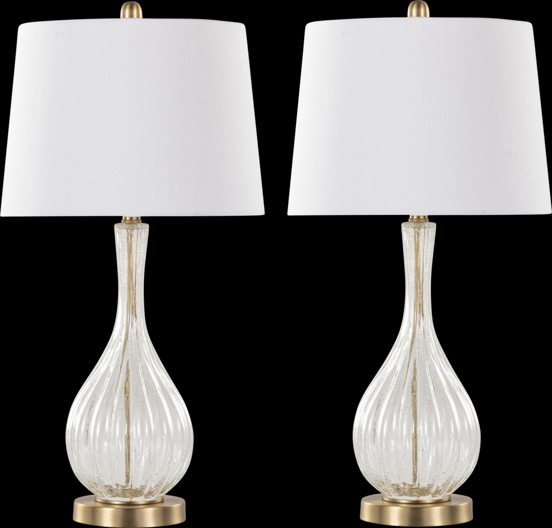 Vulcan Bend Clear Lamp, Set of 2 - Thumbnail - Image 1