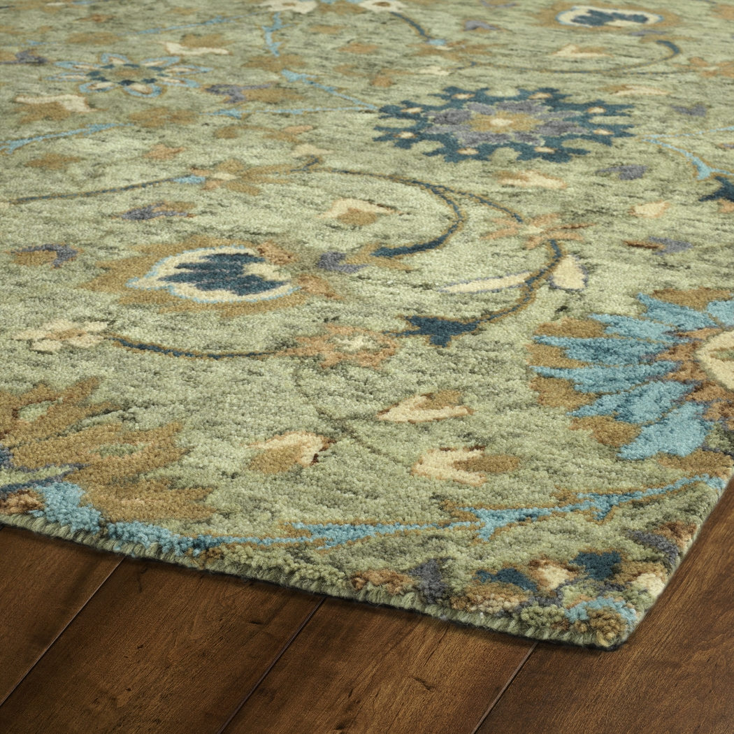 Vulzal Green 5' x 7'9 Rug - Thumbnail - Image 4