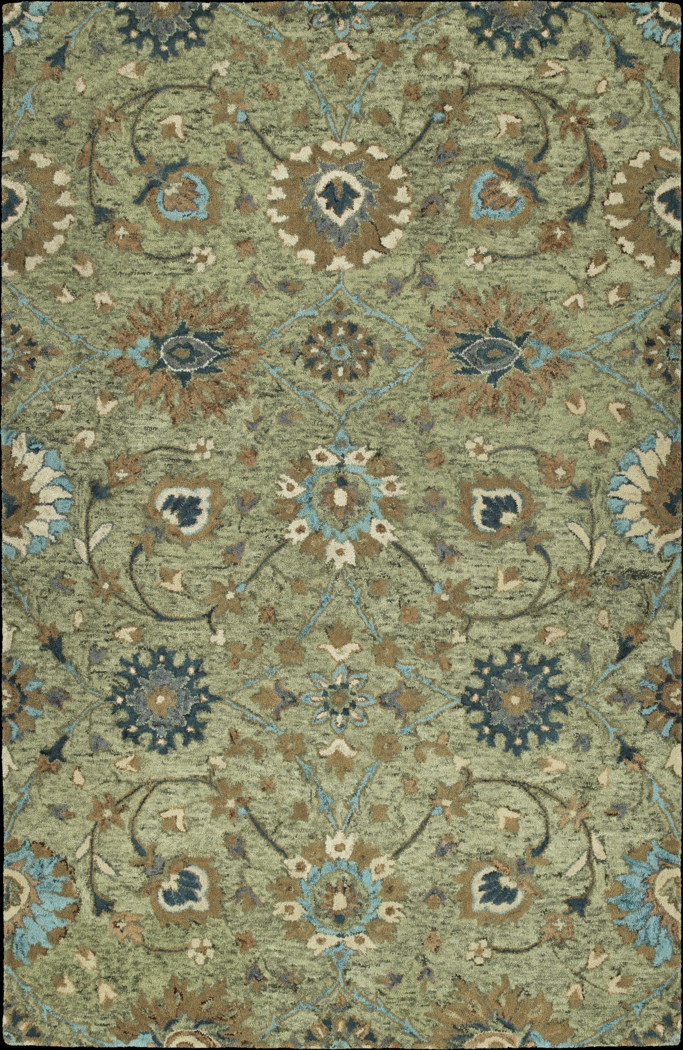 Vulzal Green 5' x 7'9 Rug - Thumbnail - Image 1