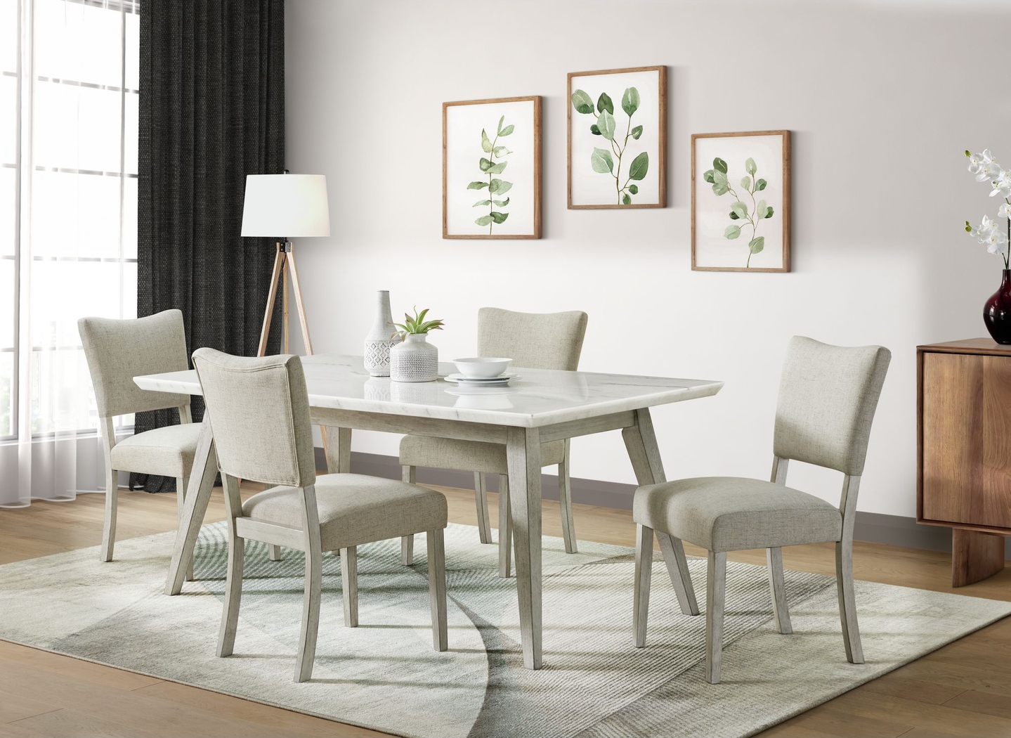 Vuyelwa White Side Chair, Set of 2 - Thumbnail - Image 2