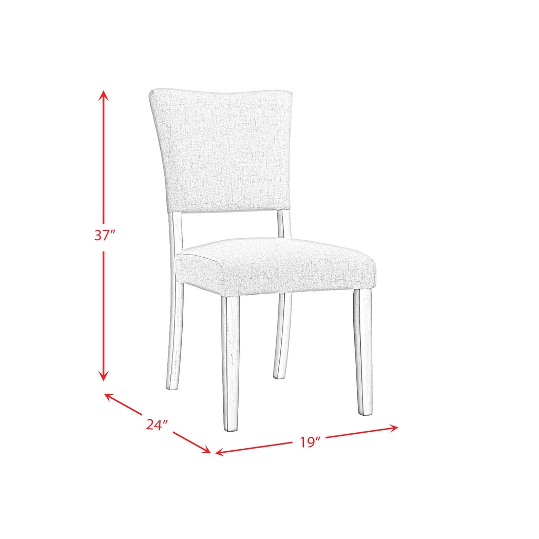 Vuyelwa White Side Chair, Set of 2 - Thumbnail - Image 3