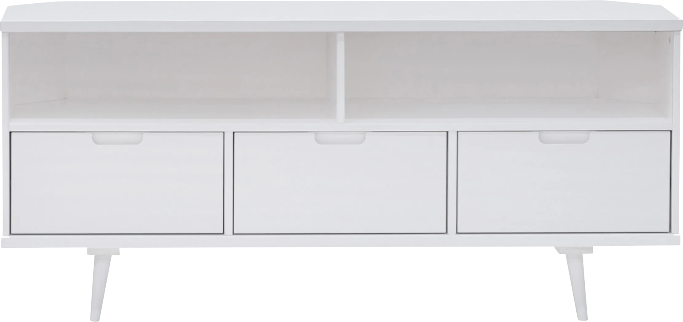 Vyena White TV Console - Thumbnail - Image 1
