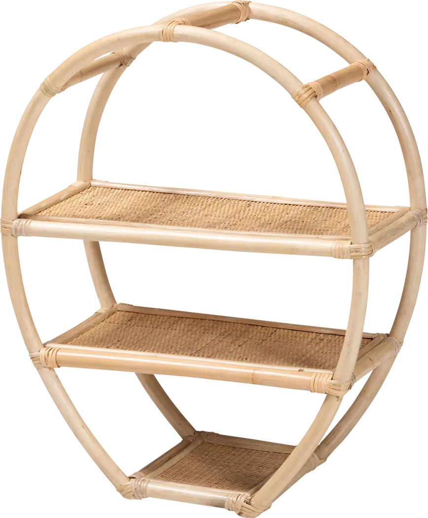 Wadleigh Brown 3-Tier Display Shelf - Thumbnail - Image 1