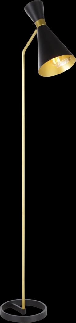 Wadleigh Post Black Floor Lamp - Thumbnail - Image 2