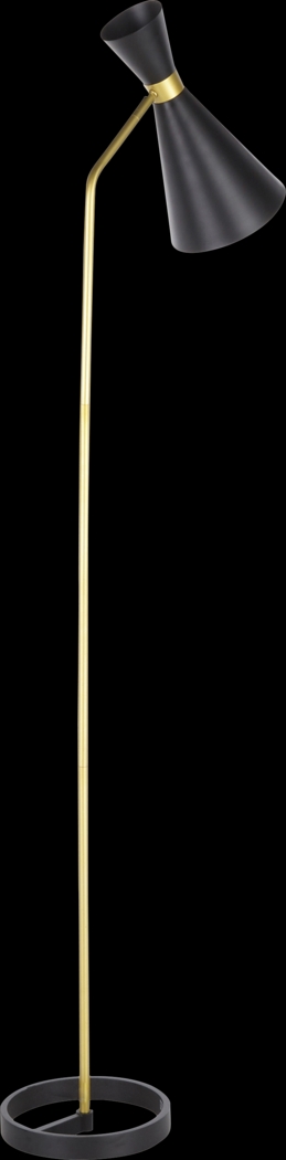 Wadleigh Post Black Floor Lamp - Thumbnail - Image 4