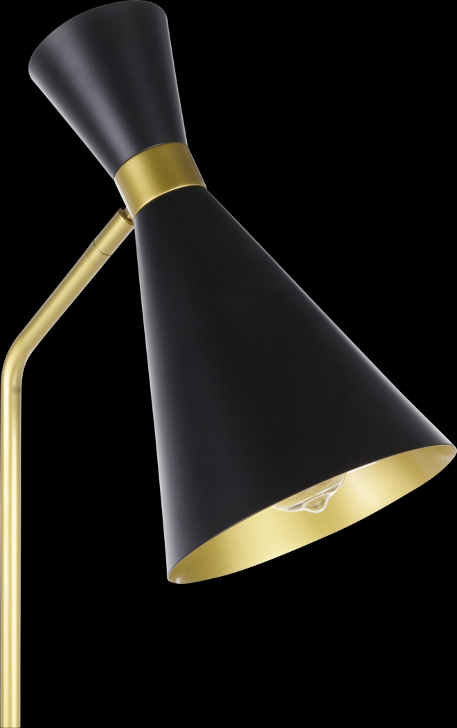 Wadleigh Post Black Floor Lamp - Thumbnail - Image 7
