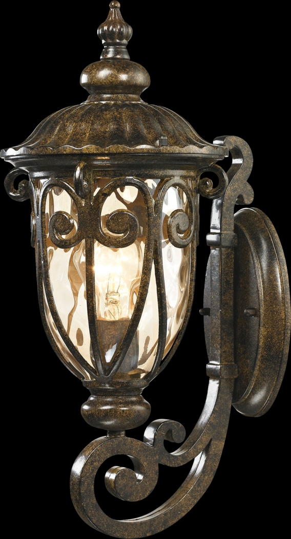 Wadsbury Brown Small Outdoor Wall Sconce - Thumbnail - Image 1