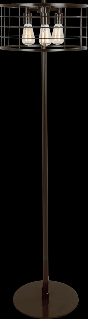 Wadsworth Antique Brown Floor Lamp - Thumbnail - Image 2