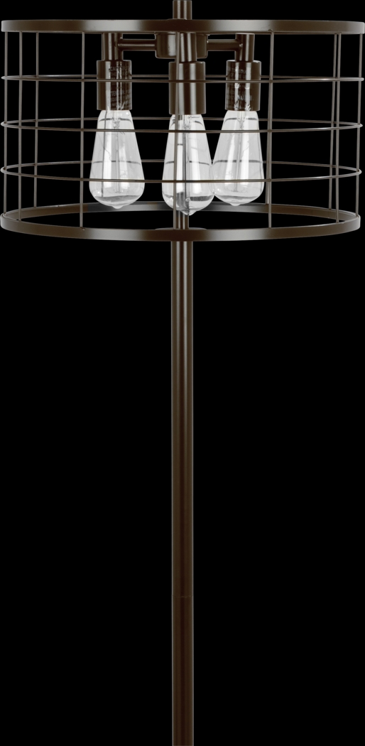 Wadsworth Antique Brown Floor Lamp - Thumbnail - Image 4