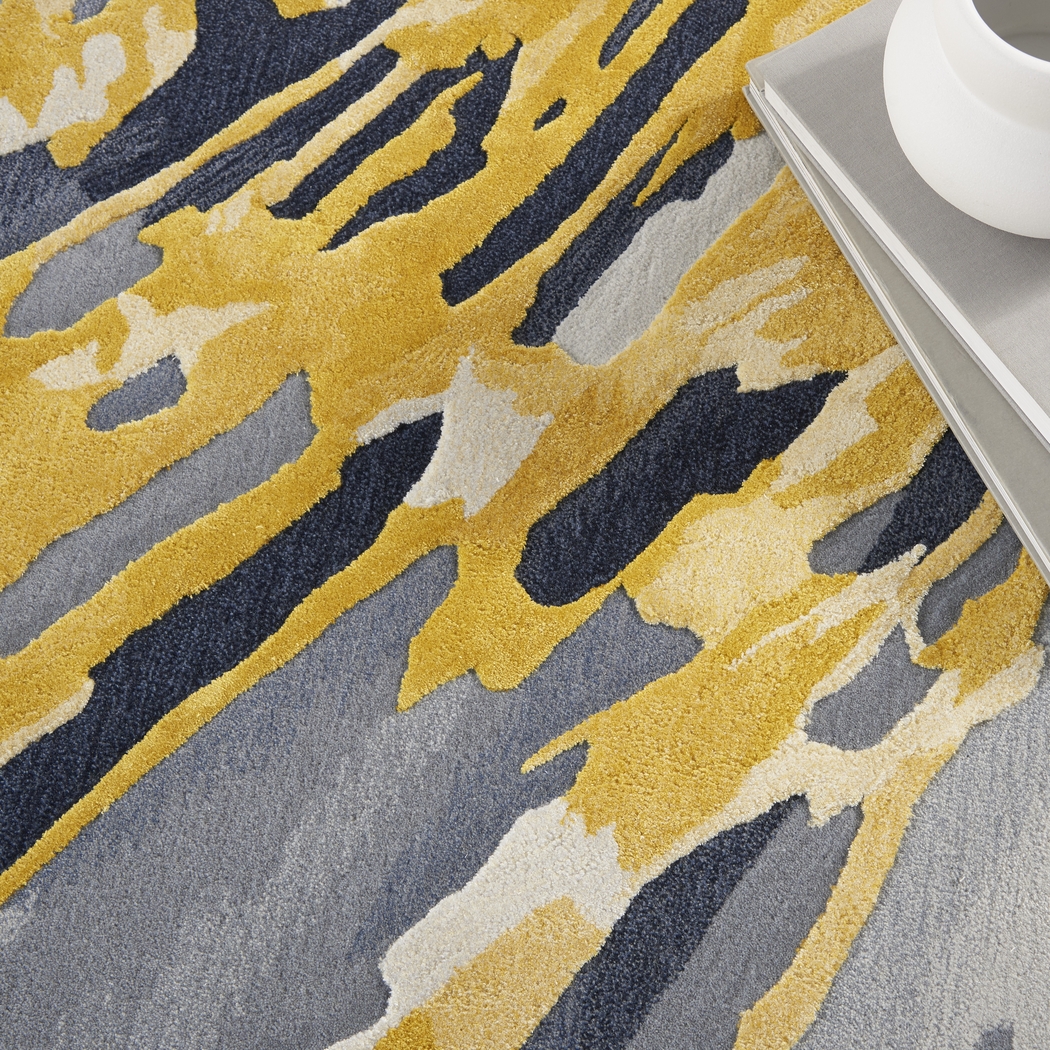 Wagim Gray/Gold 7'9 x 9'9 Rug - Thumbnail - Image 7