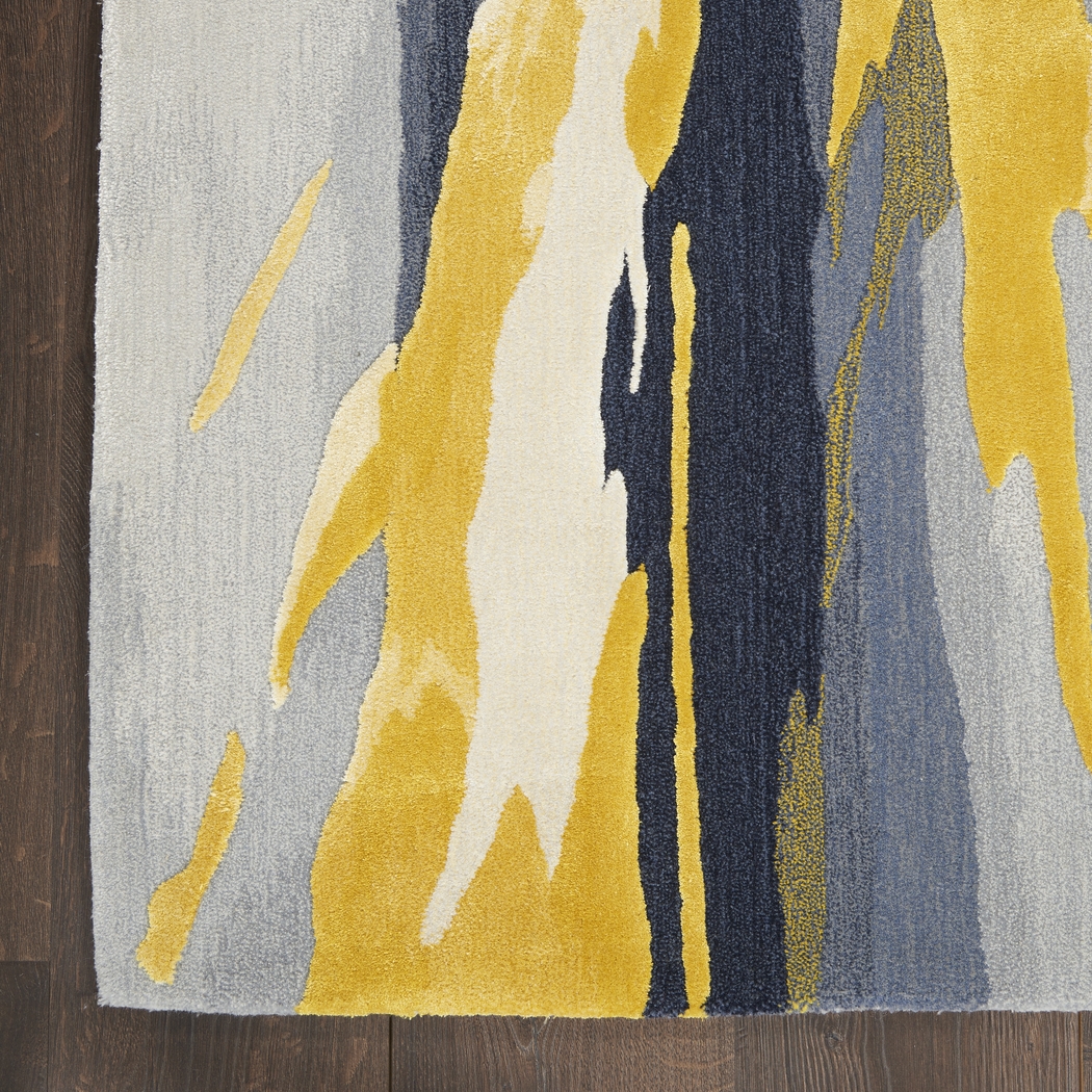 Wagim Gray/Gold 8'6 x 11'6 Rug - Thumbnail - Image 3