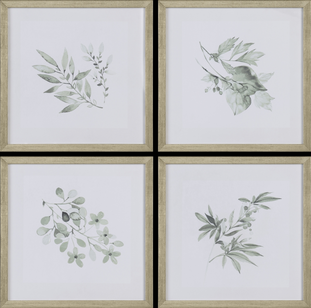 Wagontier Green Artwork, Set of 4 - Thumbnail - Image 1
