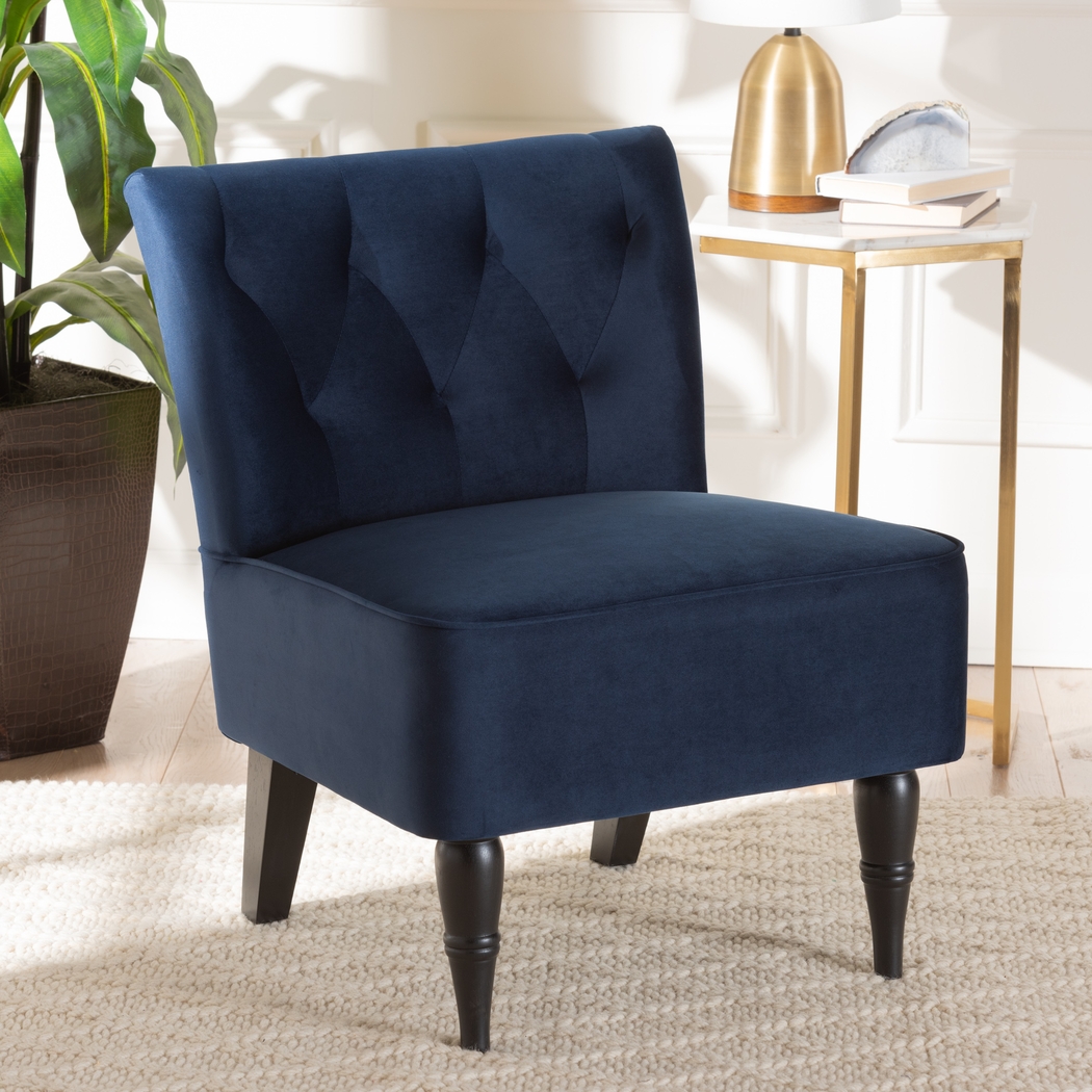 Wainwright Blue Accent Chair - Thumbnail - Image 2