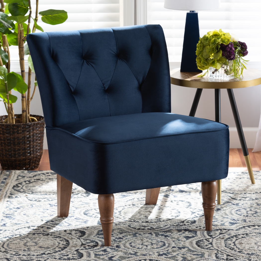 Wainwright Blue Accent Chair - Thumbnail - Image 8