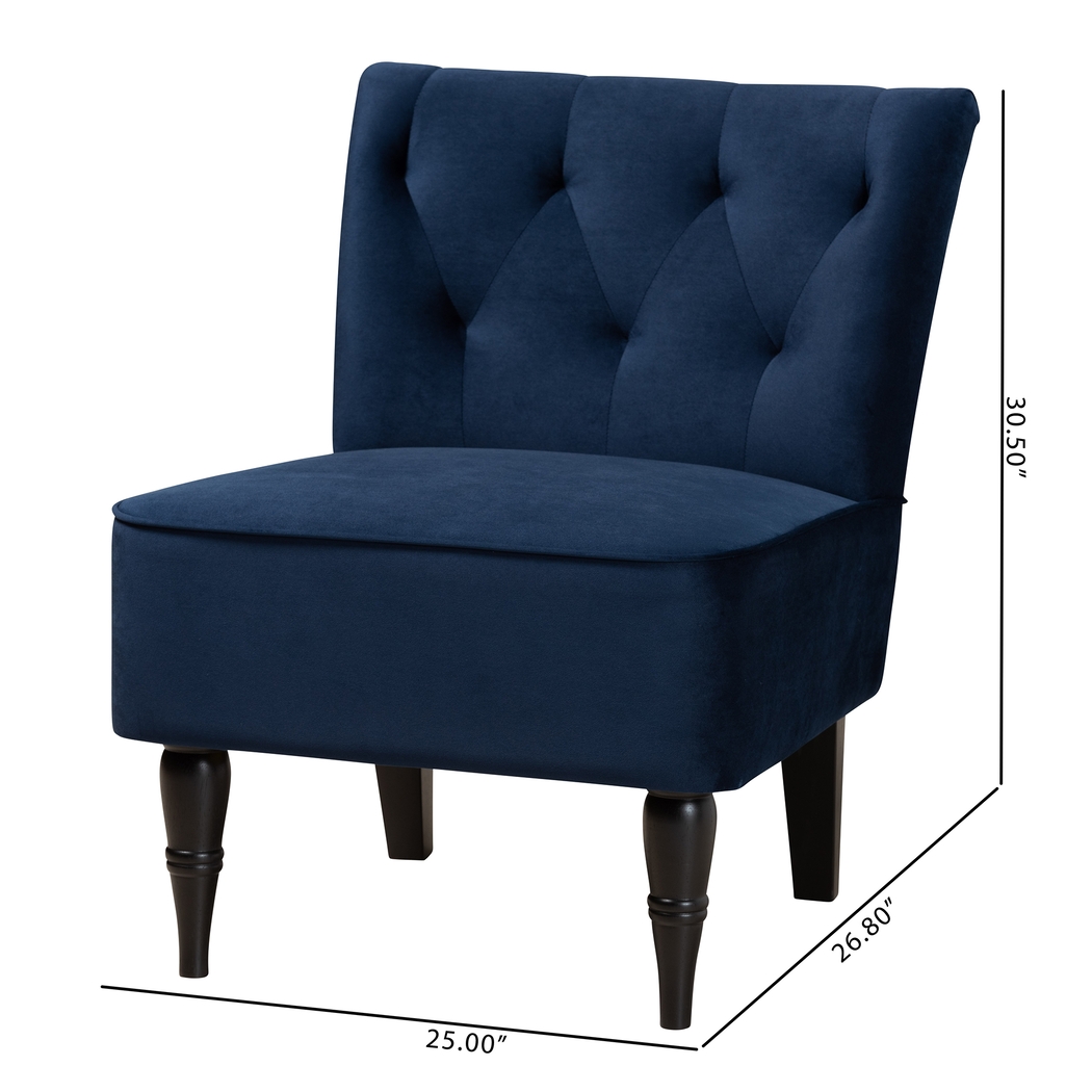 Wainwright Blue Accent Chair - Thumbnail - Image 10