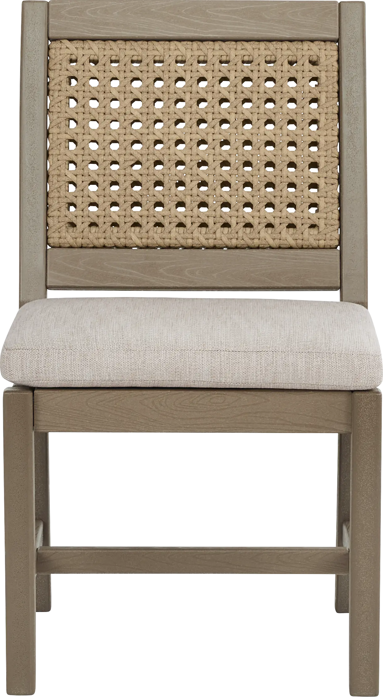 Wakefield Brown 5 Pc 42 in. Square Outdoor Dining Set with Oat Cushions - Image 5