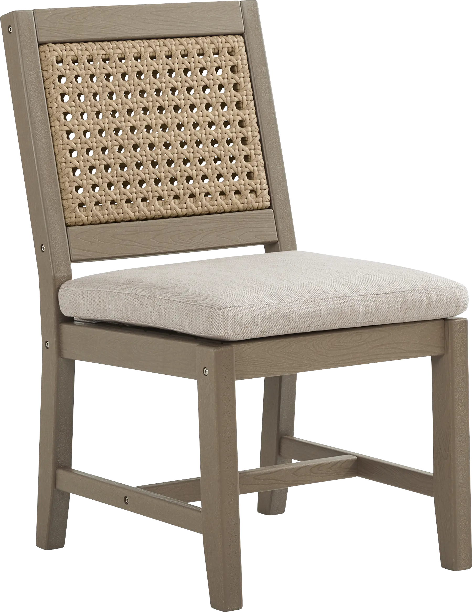 Wakefield Brown 5 Pc 42 in. Square Outdoor Dining Set with Oat Cushions - Image 3