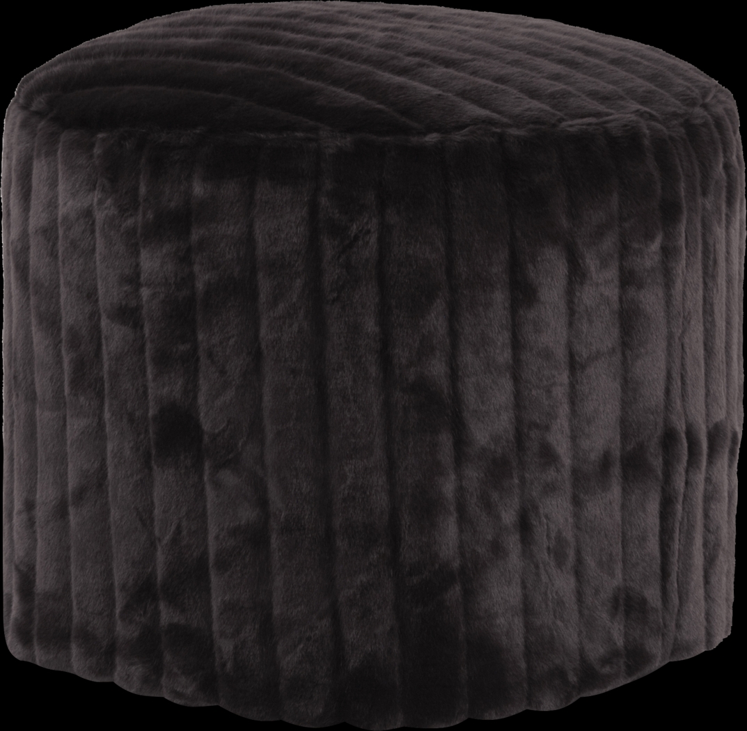 Wakeley Black Pouf - Thumbnail - Image 1