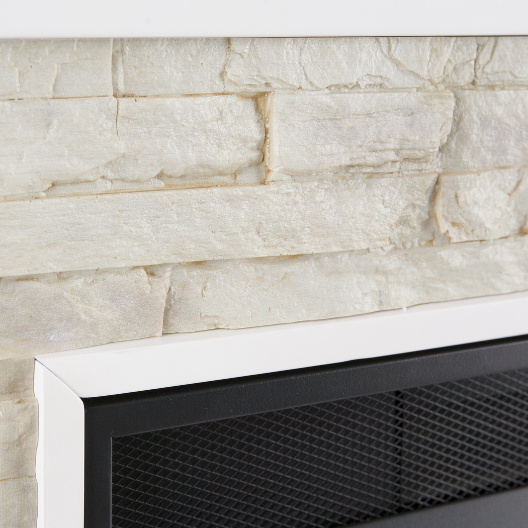 Wakerobin II White 52 in. Console with Electric Fireplace - Thumbnail - Image 4