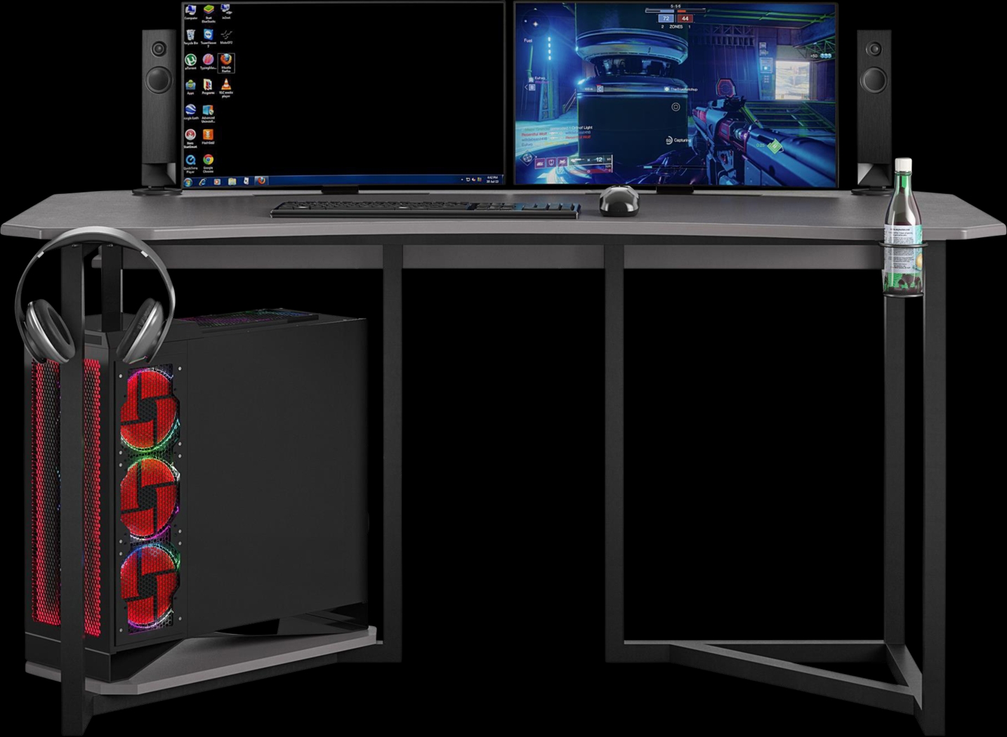 Walavista Gray Gaming Desk - Thumbnail - Image 7
