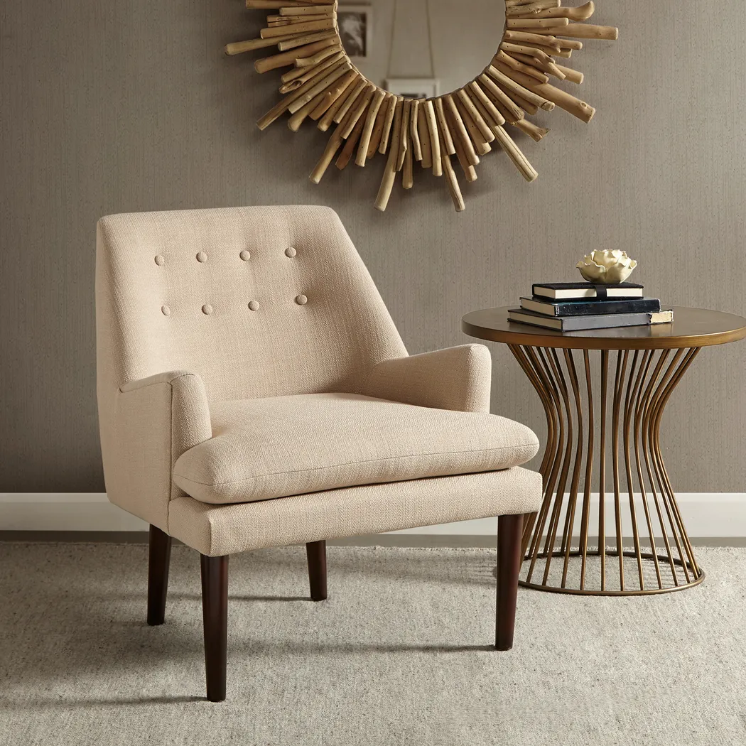 Waldane Beige Accent Chair - Thumbnail - Image 5