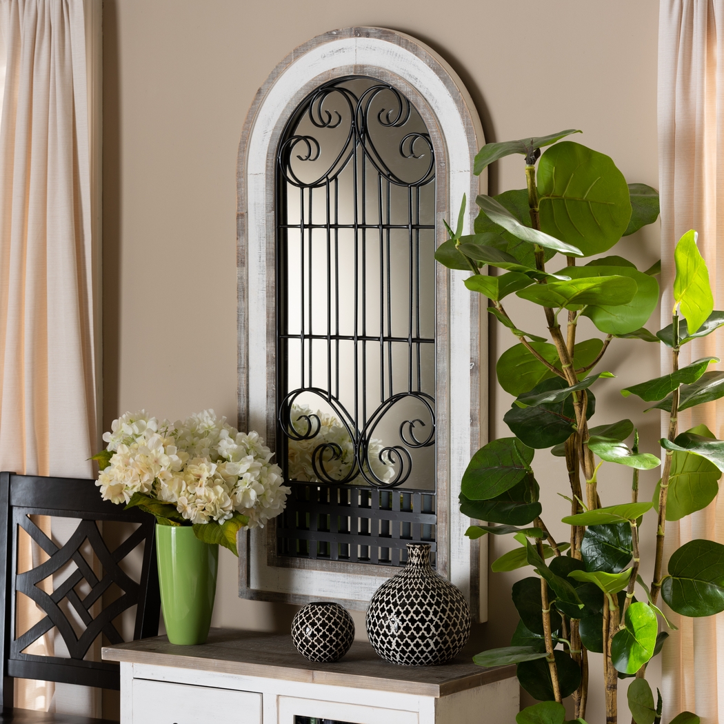 Waldane White Wall Mirror - Thumbnail - Image 3