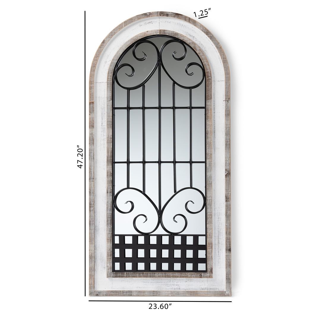 Waldane White Wall Mirror - Thumbnail - Image 4