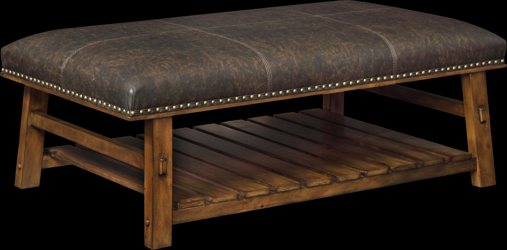 Waldave Brown Cocktail Ottoman - Thumbnail - Image 1