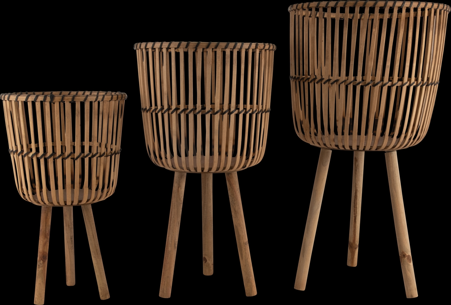 Waldburg Brown Planter, Set of 3 - Thumbnail - Image 1