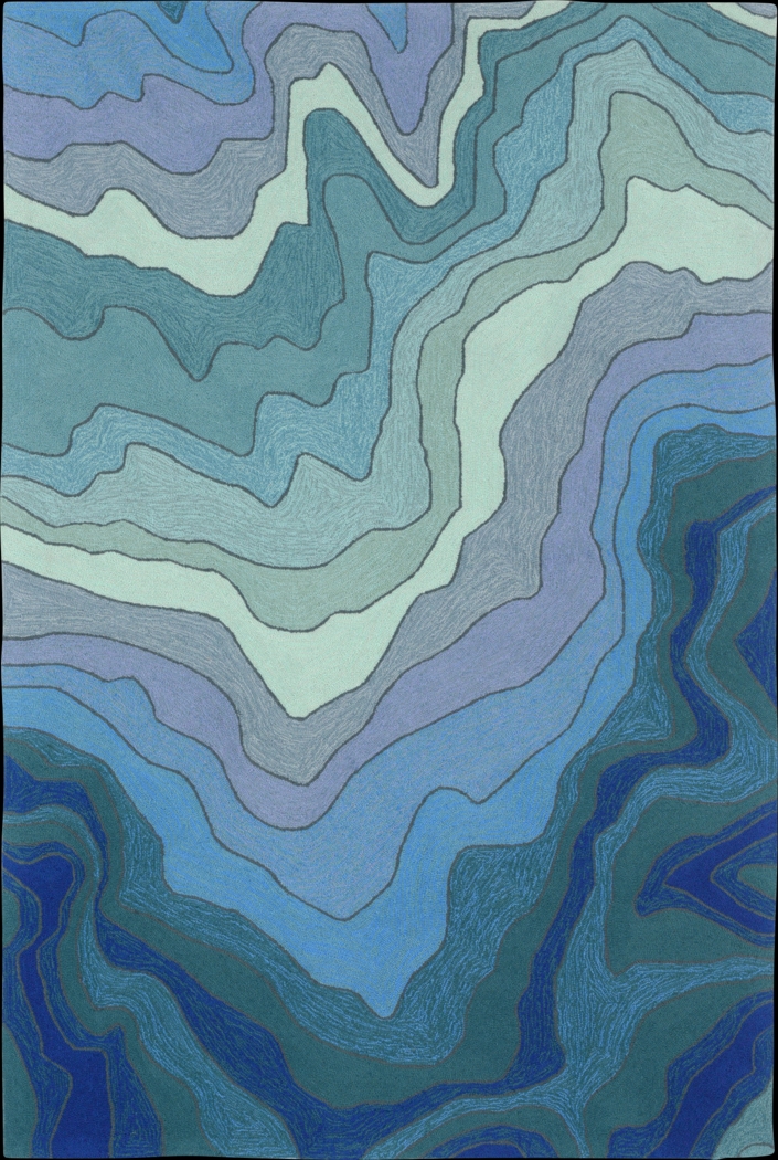 Waldenburg Blue 7'6 x 9'6 Indoor/Outdoor Rug - Thumbnail - Image 1