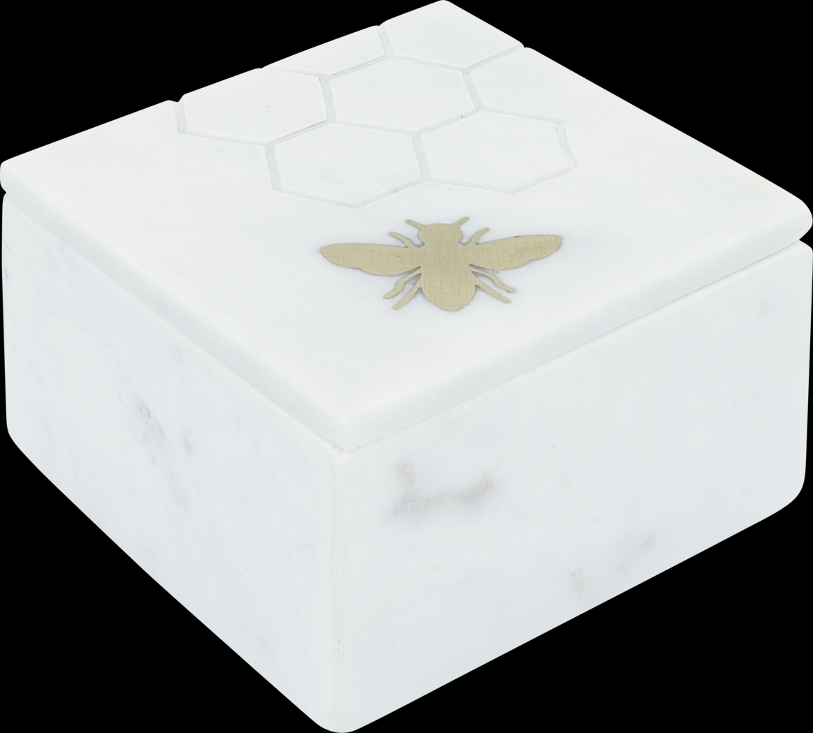 Walderbrook White Small Decorative Box - Thumbnail - Image 1