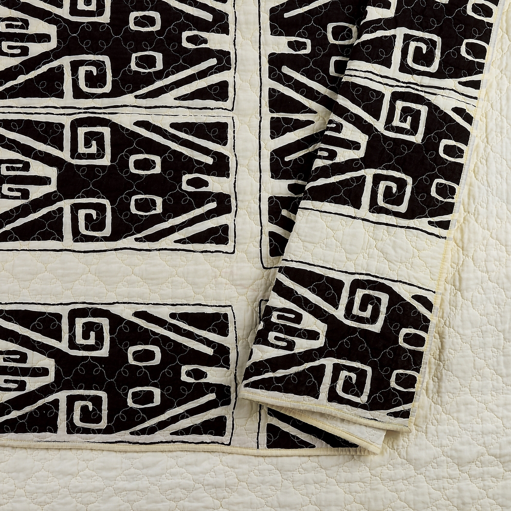 Waldin Black King 3 Pc Quilt Set - Thumbnail - Image 4