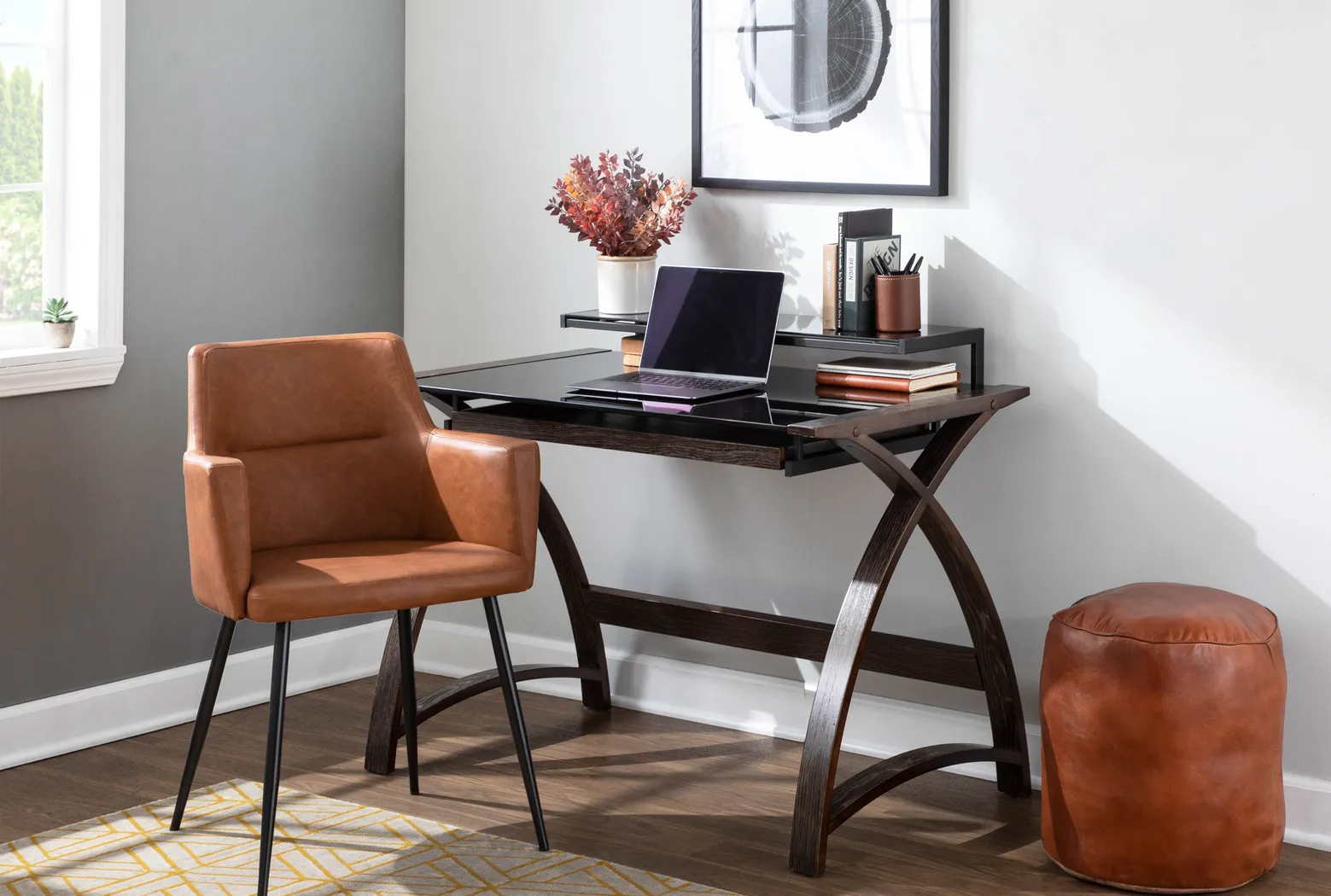 Waldman Camel Accent Chair, Set of 2 - Thumbnail - Image 12