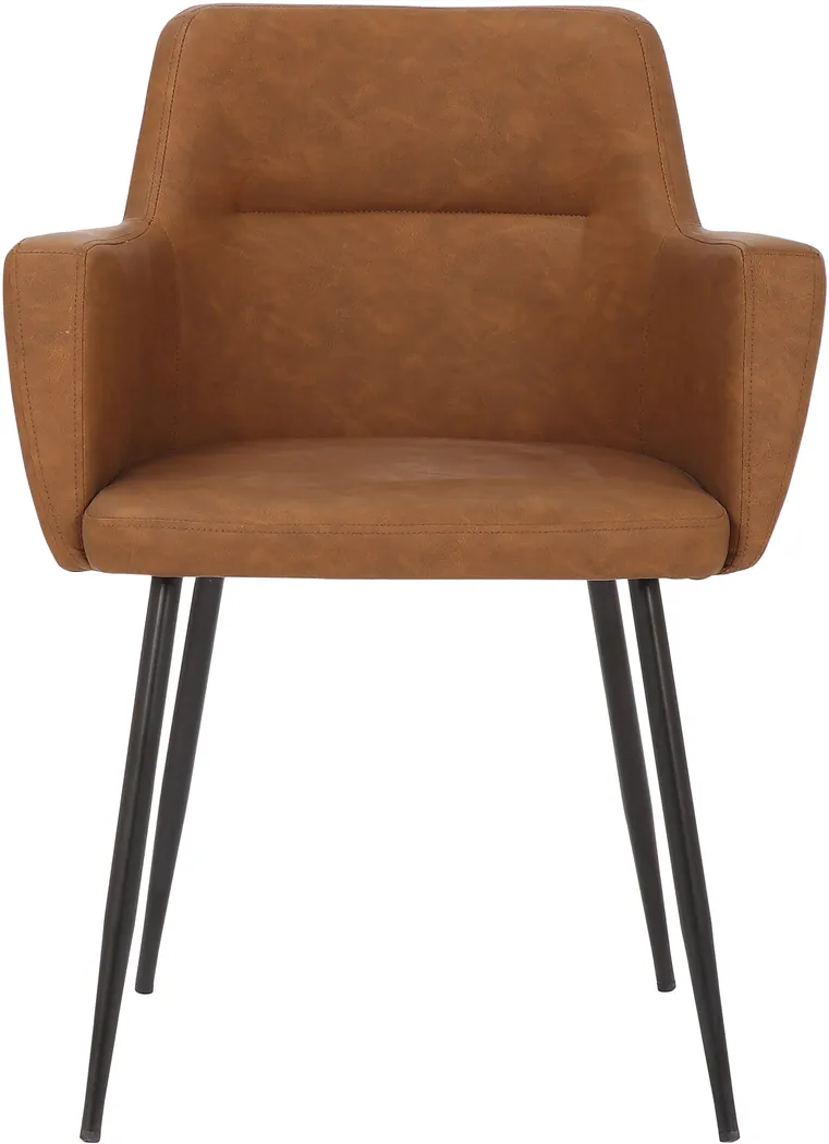 Waldman Camel Accent Chair, Set of 2 - Thumbnail - Image 5