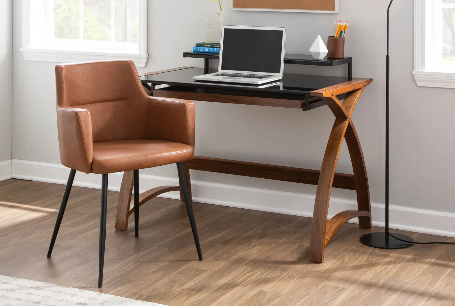 Waldman Camel Accent Chair, Set of 2 - Thumbnail - Image 10