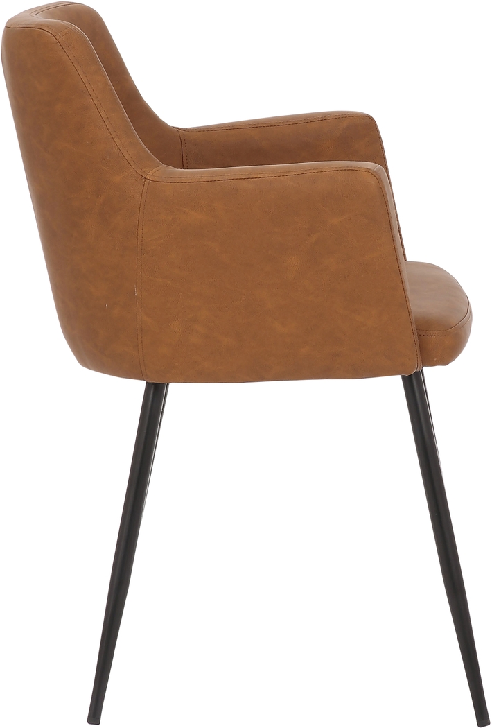 Waldman Camel Arm Chair, Set of 2 - Thumbnail - Image 3