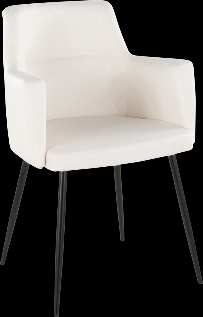 Waldman White Arm Chair, Set of 2 - Thumbnail - Image 4