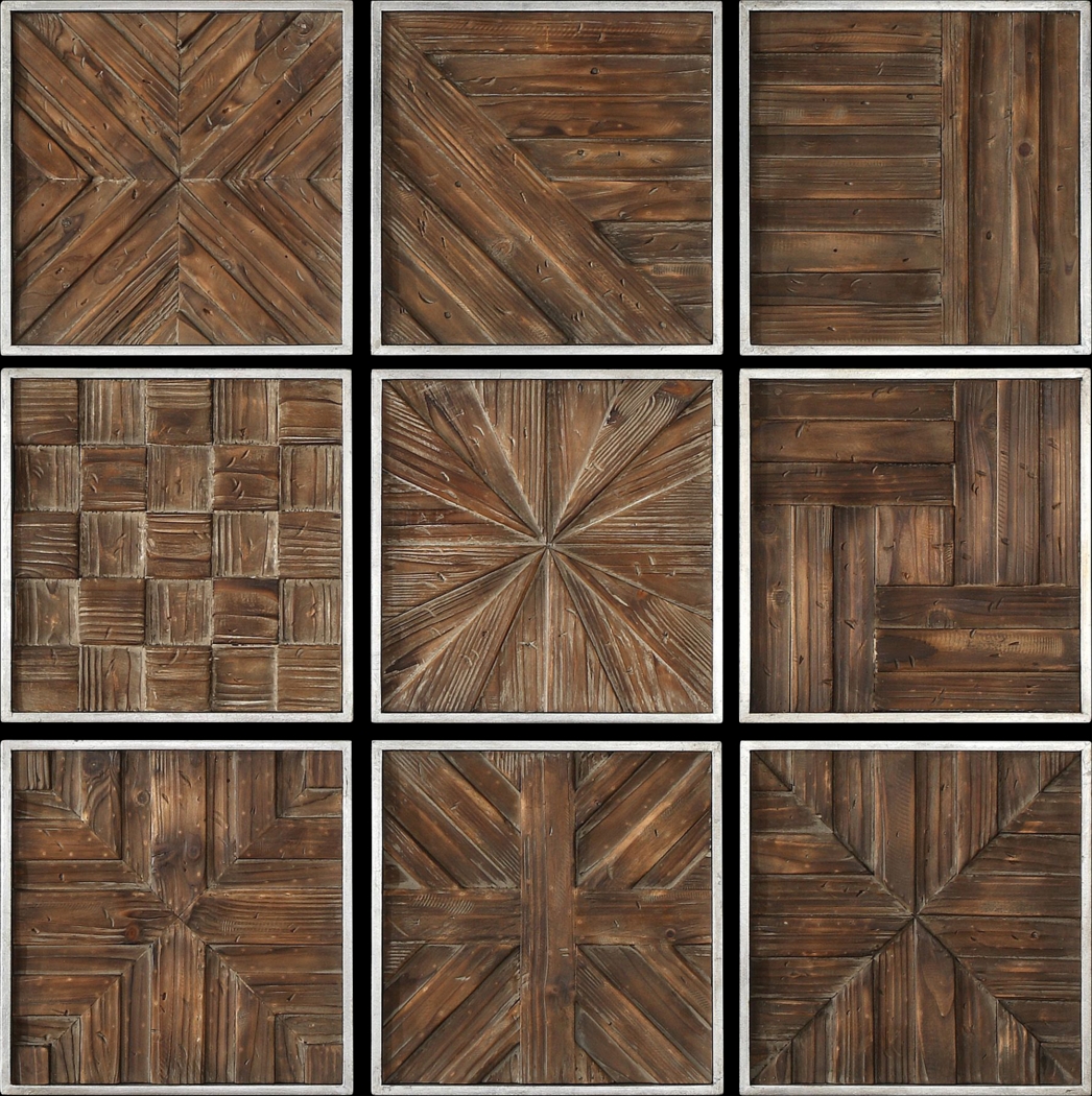 Waldon Brown Wall Decor, Set of 9 - Thumbnail - Image 1