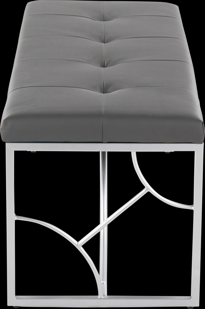 Waldroup II Dark Gray Bench - Thumbnail - Image 3