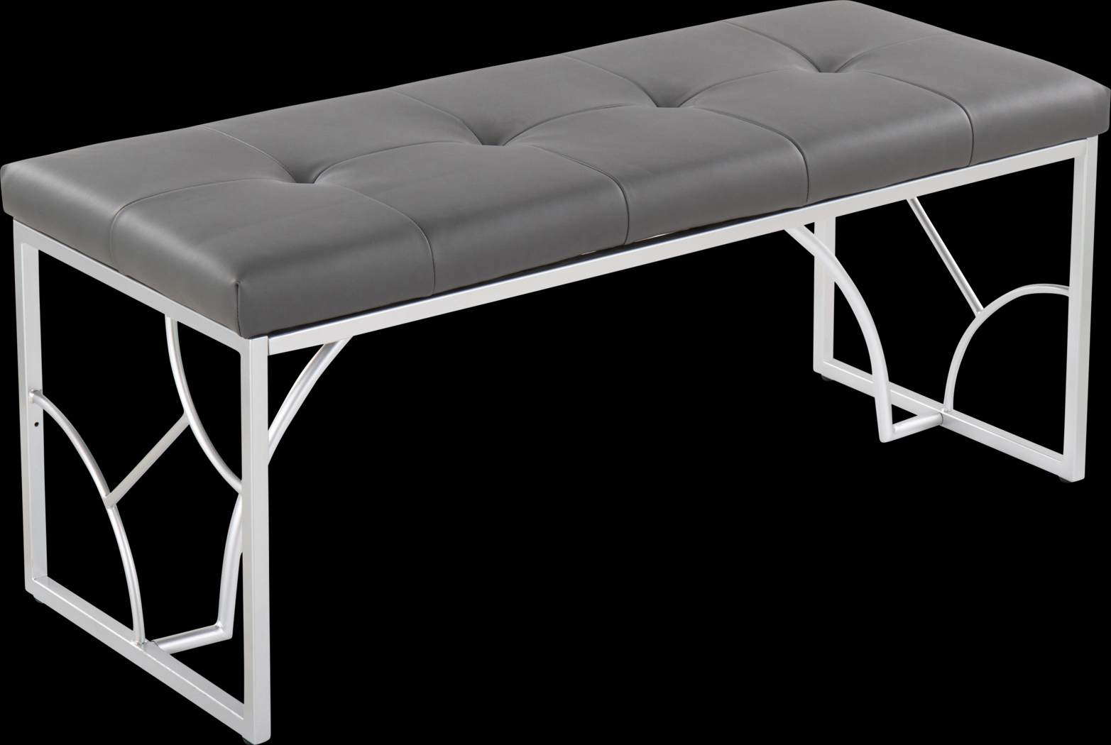 Waldroup II Dark Gray Bench - Thumbnail - Image 1