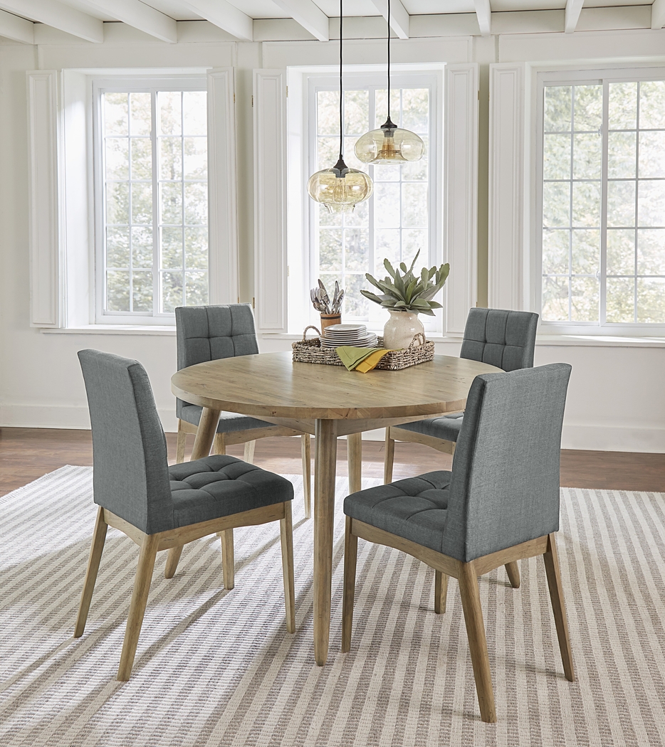 Waleswood Brown Round Dining Table - Thumbnail - Image 2