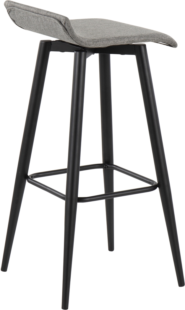 Walhill Gray Fabric Barstool, Set of 2 - Thumbnail - Image 4